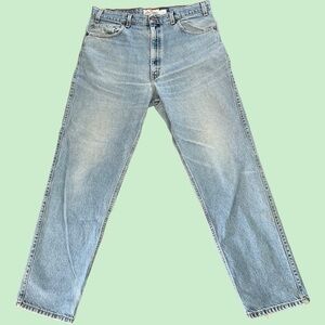 Vintage Levi's 540 Jeans Baggy Relaxed Fit Brown Tab 1997 Rigid Size 36 x 32